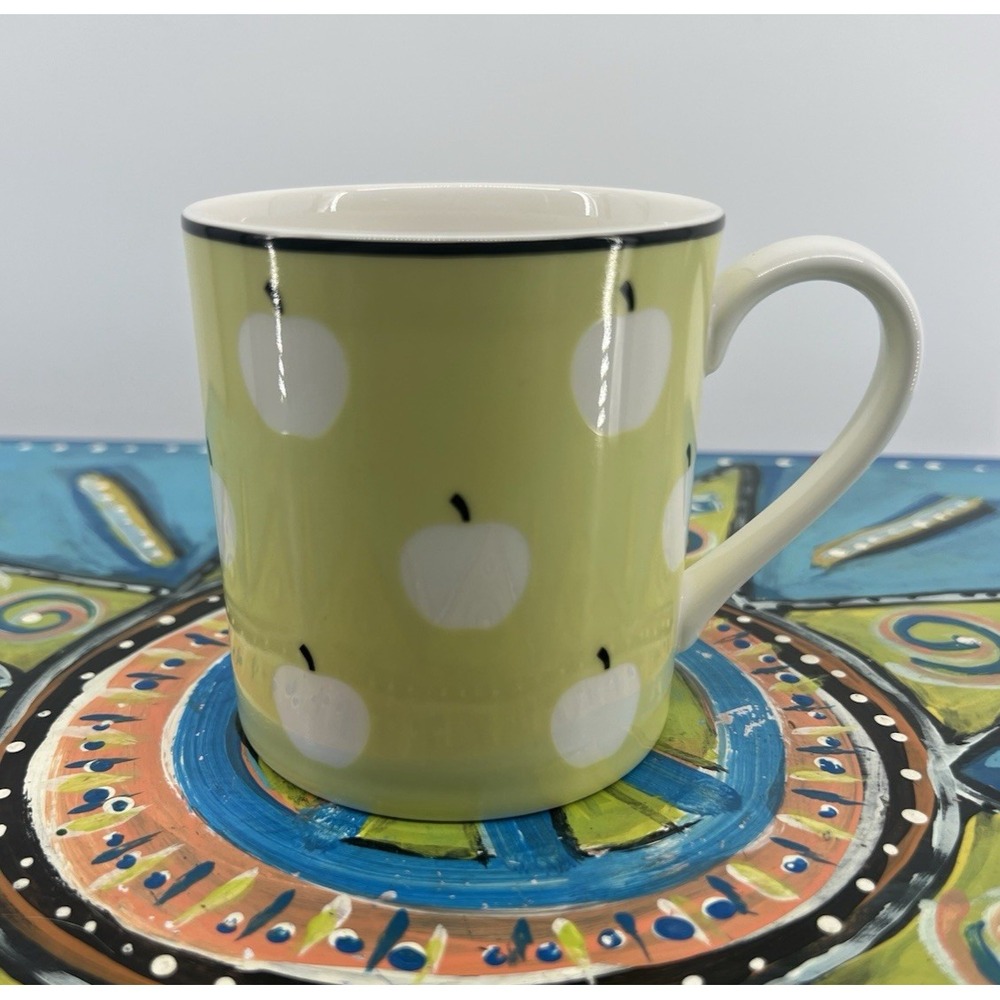 Kate Spade Lenox Coffee Cup Mug Wickford Orchard Green Apples